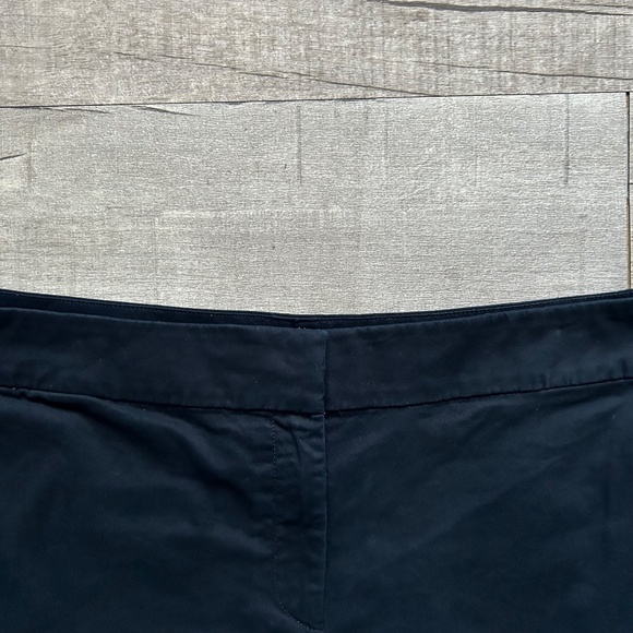 LOFT The Riviera Short Black Scalloped Chino Preppy Summer Retro Shorts Size 18 - Picture 3 of 13